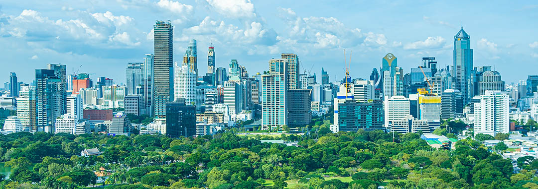 Bangkok's modern cityscape, a hub for medical tourism.